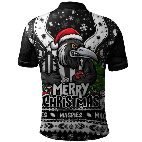 Collingwood Polo Shirt Aboriginals Christmas Pride With Merry Game Day Energy