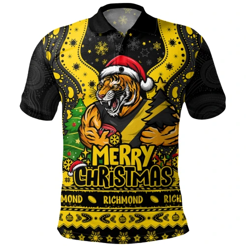 Richmond Polo Shirt Aboriginals Christmas Pride With Merry Game Day Energy