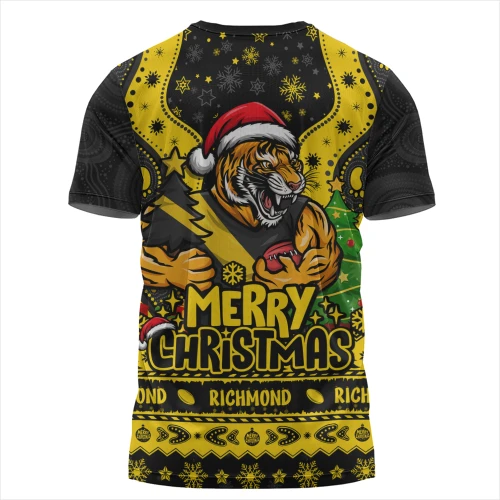 Richmond T-Shirt Aboriginals Christmas Pride With Merry Game Day Energy