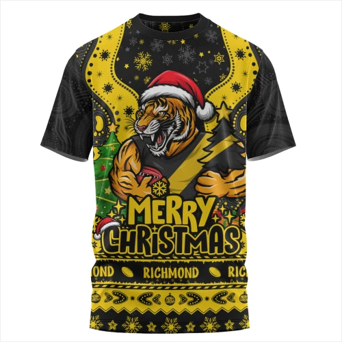 Richmond T-Shirt Aboriginals Christmas Pride With Merry Game Day Energy