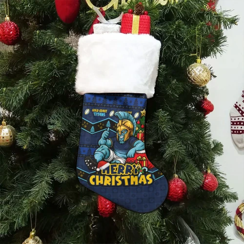 Gold Coast Titans Christmas Stocking Christmas Glory And Timeless Team Pride