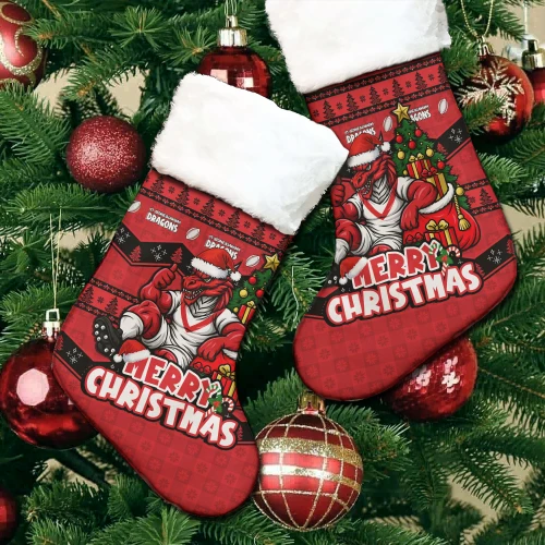 St. George Illawarra Dragons Christmas Stocking Christmas Glory And Timeless Team Pride