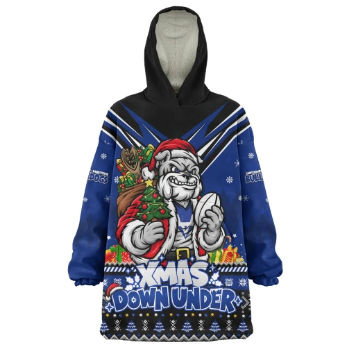 Canterbury-Bankstown Bulldogs Snug Hoodie Aussie Santa Christmas Joy For Festive Celebrations