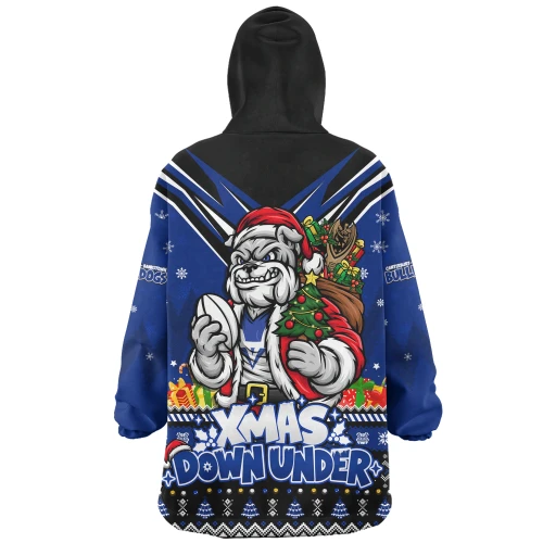Canterbury-Bankstown Bulldogs Snug Hoodie Aussie Santa Christmas Joy For Festive Celebrations