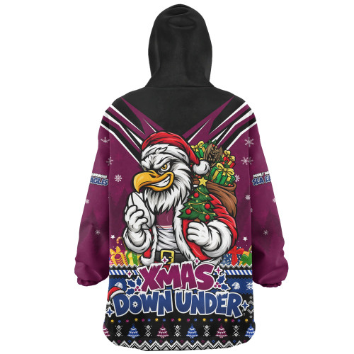 Manly Warringah Sea Eagles Snug Hoodie Aussie Santa Christmas Joy For Festive Celebrations