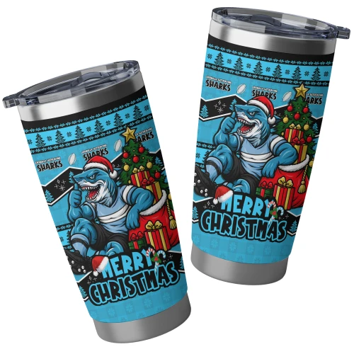 Cronulla-Sutherland Sharks Tumbler Christmas Glory And Timeless Team Pride