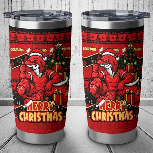 Redcliffe Dolphins Tumbler Christmas Glory And Timeless Team Pride