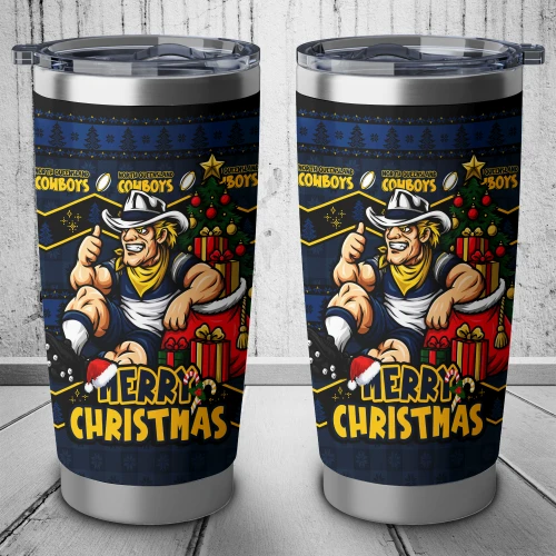 North Queensland Cowboys Tumbler Christmas Glory And Timeless Team Pride