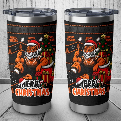 Wests Tigers Tumbler Christmas Glory And Timeless Team Pride