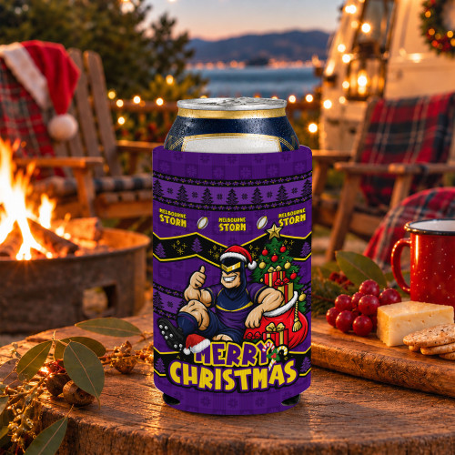 Melbourne Storm Can Cooler Christmas Glory And Timeless Team Pride