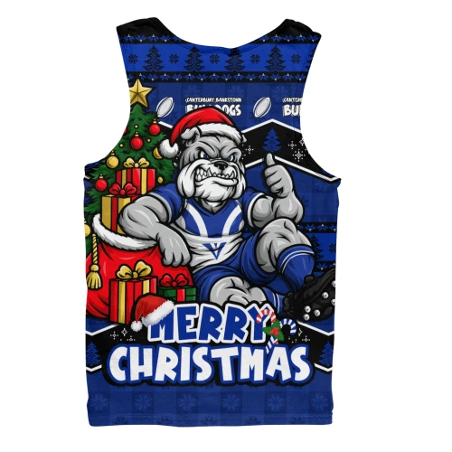 Canterbury-Bankstown Bulldogs Men Tank Top Christmas Glory And Timeless Team Pride Personalised Edition