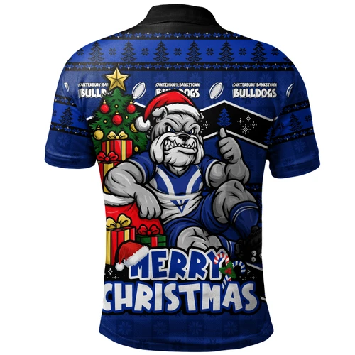 Canterbury-Bankstown Bulldogs Polo Shirt Christmas Glory And Timeless Team Pride Personalised Edition