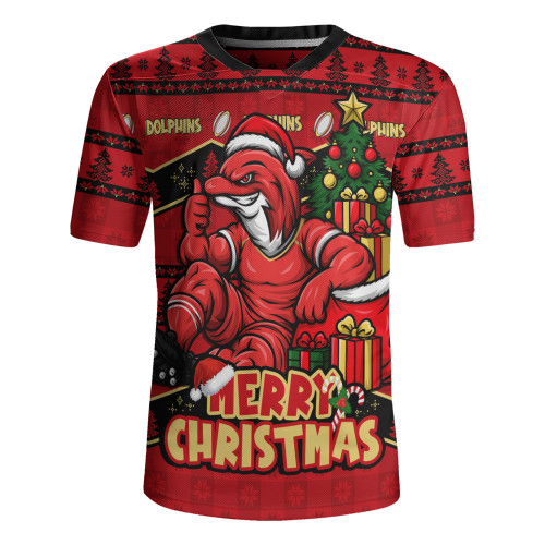 Redcliffe Dolphins Rugby Jersey Christmas Glory And Timeless Team Pride Personalised Edition