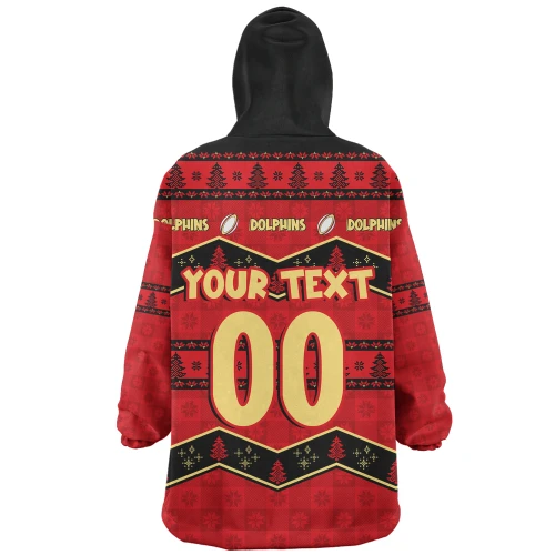 Redcliffe Dolphins Snug Hoodie Christmas Glory And Timeless Team Pride Personalised Edition