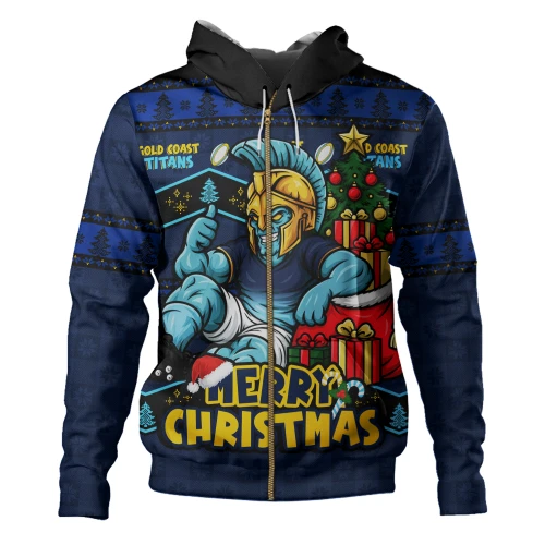 Gold Coast Titans Hoodie Christmas Glory And Timeless Team Pride Personalised Edition