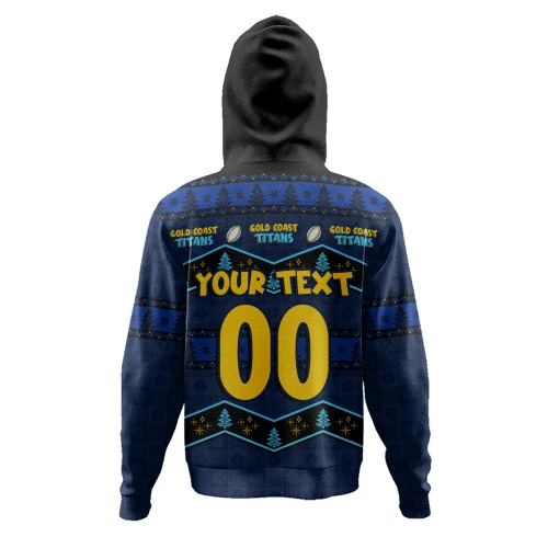Gold Coast Titans Hoodie Christmas Glory And Timeless Team Pride Personalised Edition