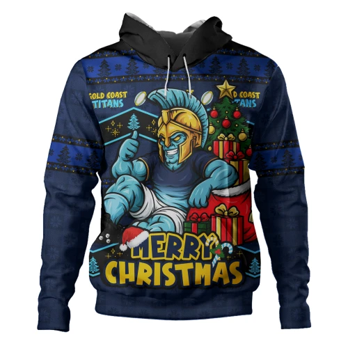 Gold Coast Titans Hoodie Christmas Glory And Timeless Team Pride Personalised Edition