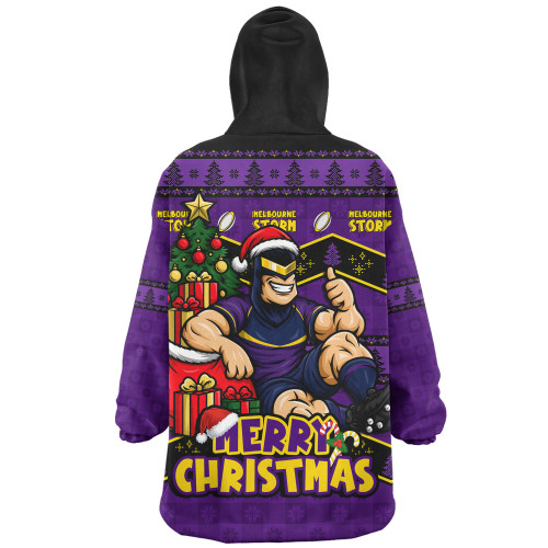 Melbourne Storm Snug Hoodie Christmas Glory And Timeless Team Pride Personalised Edition