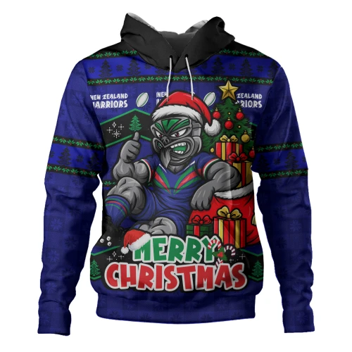 New Zealand Warriors Hoodie Christmas Glory And Timeless Team Pride Personalised Edition