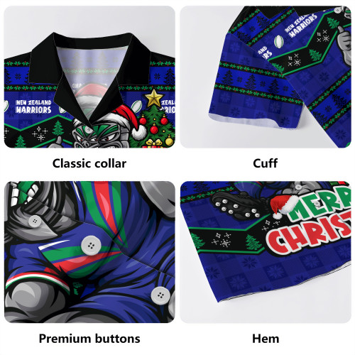 New Zealand Warriors Hawaiian Shirt Christmas Glory And Timeless Team Pride Personalised Edition