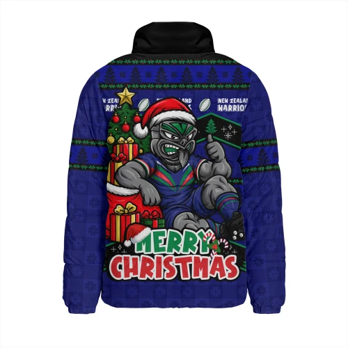 New Zealand Warriors Padded Jacket Christmas Glory And Timeless Team Pride Personalised Edition