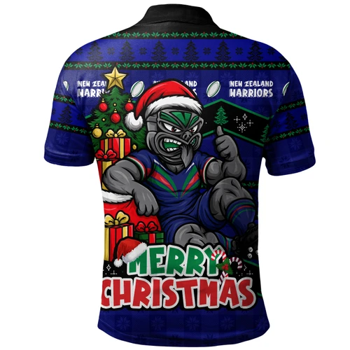 New Zealand Warriors Polo Shirt Christmas Glory And Timeless Team Pride Personalised Edition