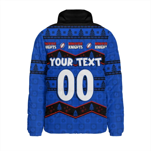 Newcastle Knights Padded Jacket Christmas Glory And Timeless Team Pride Personalised Edition