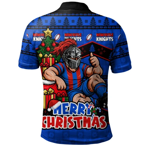 Newcastle Knights Polo Shirt Christmas Glory And Timeless Team Pride Personalised Edition