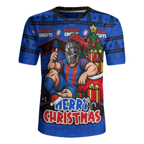 Newcastle Knights Rugby Jersey Christmas Glory And Timeless Team Pride Personalised Edition