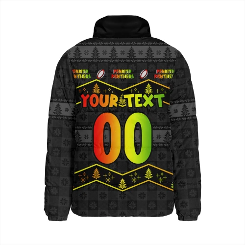 Penrith Panthers Padded Jacket Christmas Glory And Timeless Team Pride Personalised Edition