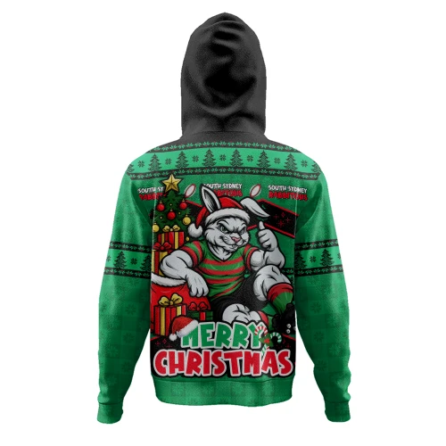 South Sydney Rabbitohs Hoodie Christmas Glory And Timeless Team Pride Personalised Edition