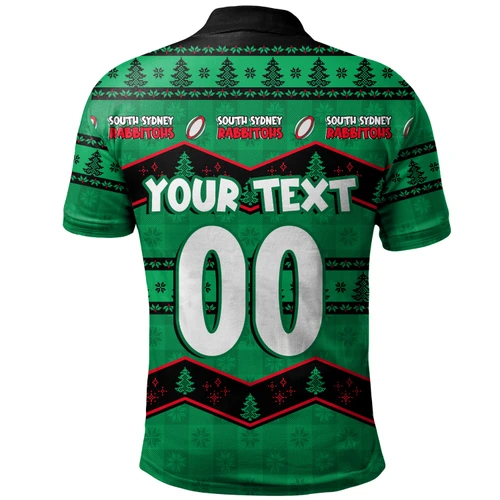 South Sydney Rabbitohs Polo Shirt Christmas Glory And Timeless Team Pride Personalised Edition