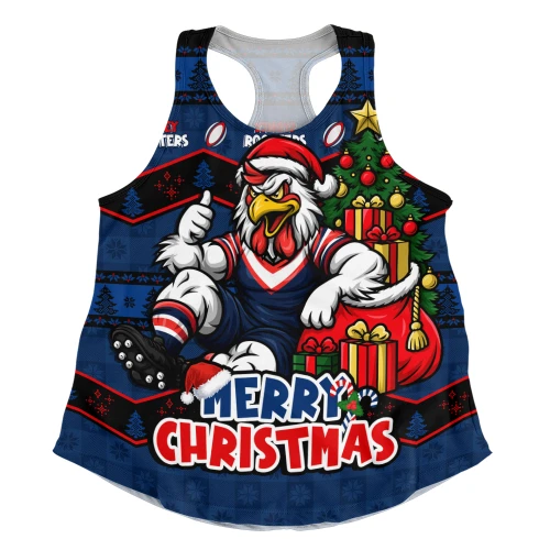 Sydney Roosters Women Racerback Tank Christmas Glory And Timeless Team Pride Personalised Edition