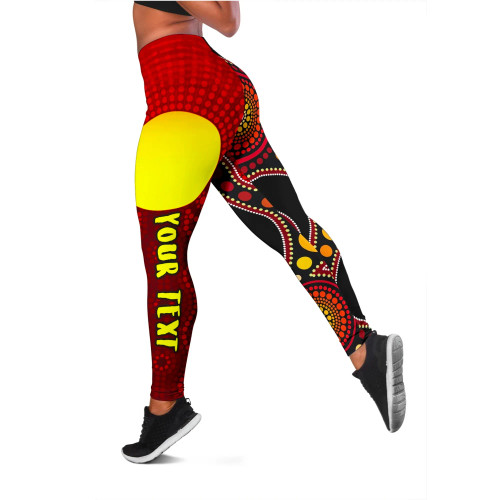 [Custom] Australia Leggings Australia Aboriginal Lives Matter Flag