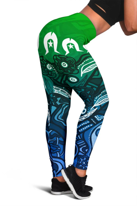 Australia Torres Strait Islands Leggings - Blue Ocean