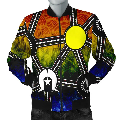Australia Naidoc Week 2021 Bomber Jacket - Aboriginal Geometric Style