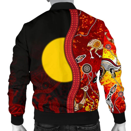 [Custom] Australia Aboriginal Bomber Jacket - Red Indigenous Flag