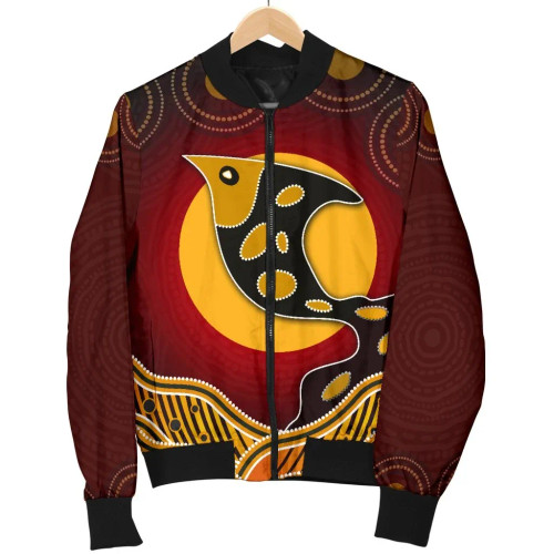 Australia Bomber Jacket - Aboriginal Dot Patterns Fish Australia Bomber Jacket - Aboriginal Dot Patterns Fish