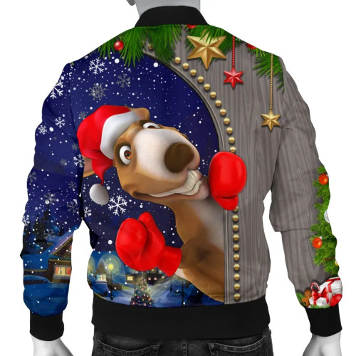 Australia Christmas Bomber Jacket - Funny Kangaroo Christmas Australia Christmas Bomber Jacket - Funny Kangaroo Christmas