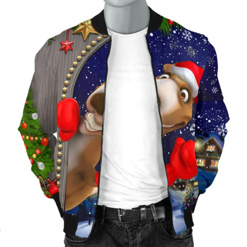 Australia Christmas Bomber Jacket - Funny Kangaroo Christmas Australia Christmas Bomber Jacket - Funny Kangaroo Christmas