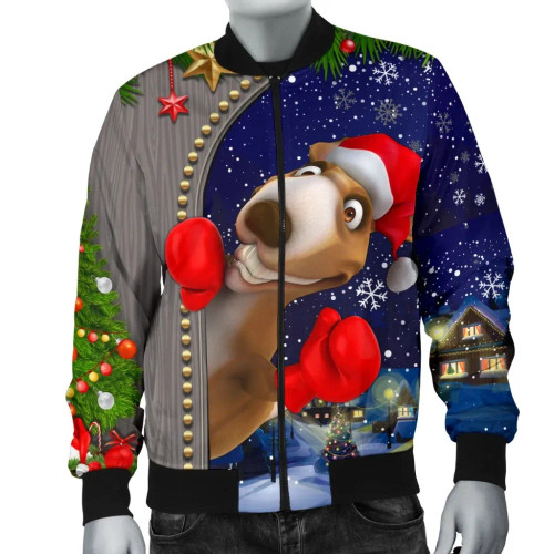 Australia Christmas Bomber Jacket - Funny Kangaroo Christmas Australia Christmas Bomber Jacket - Funny Kangaroo Christmas