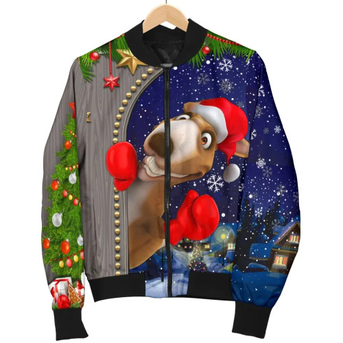 Australia Christmas Bomber Jacket - Funny Kangaroo Christmas Australia Christmas Bomber Jacket - Funny Kangaroo Christmas