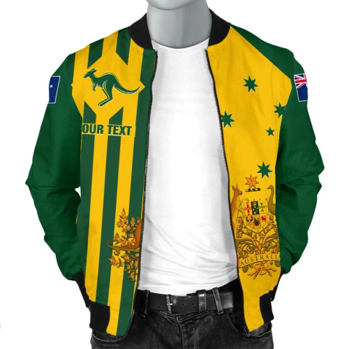 [Custom] Australia Bomber Jacket - Australia Kangaroo Sign National Color