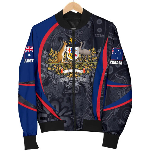 Australia Bomber Jacket - Australia Coat of Arms Jacket Aussie Spirit Australia Bomber Jacket - Australia Coat of Arms Jacket Aussie Spirit