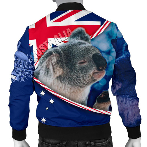 Australia Bomber Jacket - Australian Flag and Coat Of Arms Jacket Koala 3D Australia Bomber Jacket - Australian Flag and Coat Of Arms Jacket Koala 3D