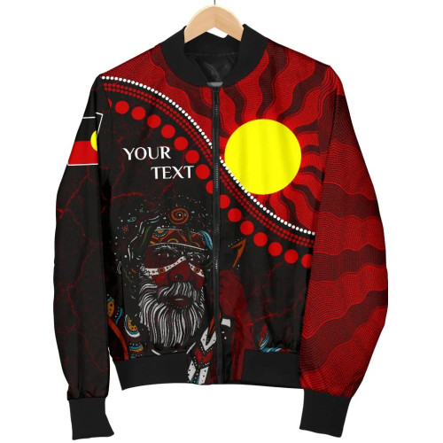 [Custom] Australia Aboriginal Bomber Jacket - Indigenous People And Sun