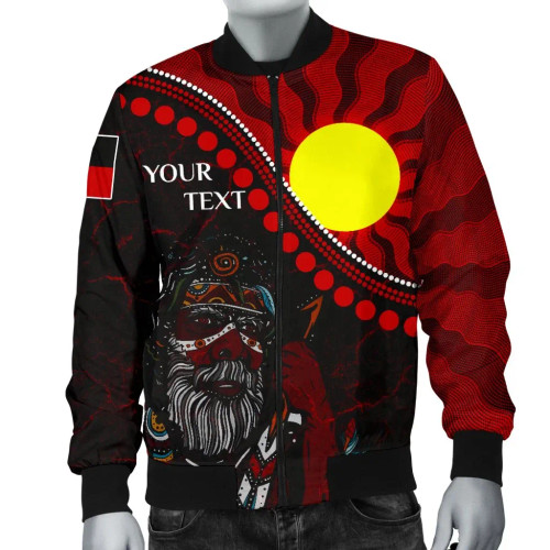 [Custom] Australia Aboriginal Bomber Jacket - Indigenous People And Sun