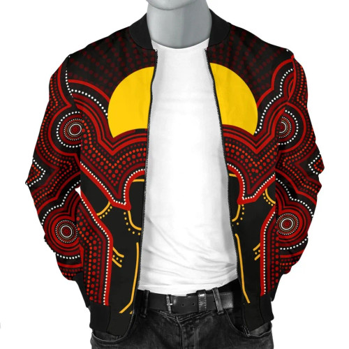 Australia Aboriginal Bomber Jacket - The Sun Always Shines