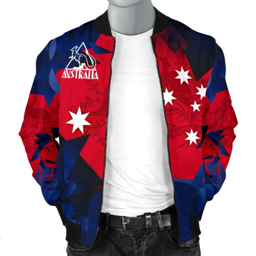 Australia Bomber Jacket - Australian Coat Of Arms Jacket Kangaroo Symbol Australia Bomber Jacket - Australian Coat Of Arms Jacket Kangaroo Symbol