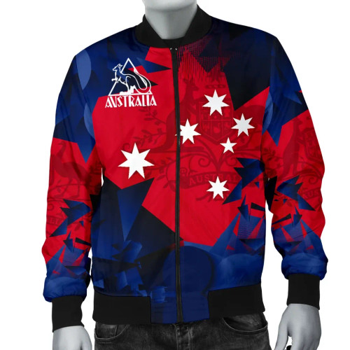 Australia Bomber Jacket - Australian Coat Of Arms Jacket Kangaroo Symbol Australia Bomber Jacket - Australian Coat Of Arms Jacket Kangaroo Symbol